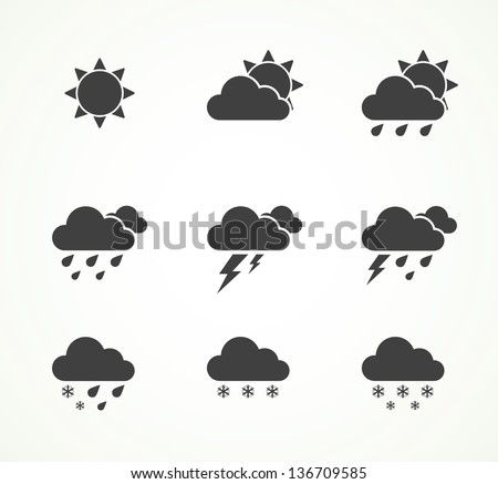 set of weather icons eps8