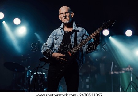 Similar – Image, Stock Photo guitarist