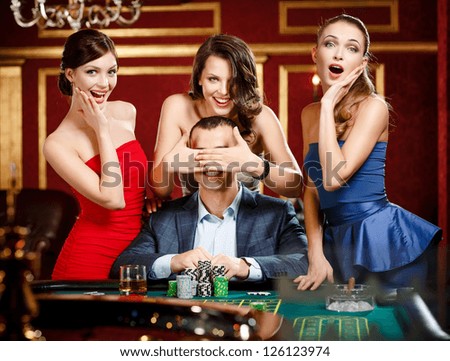 Casino covering mouth