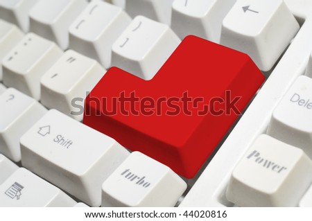 Colored key with a message