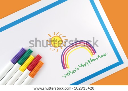 Children\'s Rainbow Art