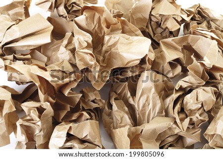 Waste paper, close-up