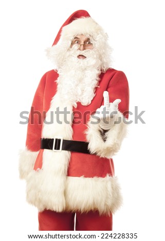 Santa Claus Giving The Finger Stock Photo 224228335 : Shutterstock