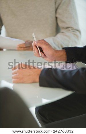 Germany, two people in meeting