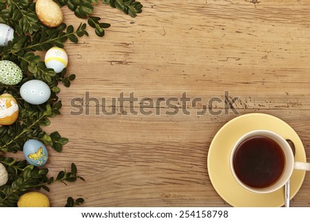 Easter decoration, coffee cup