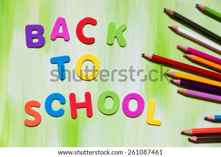 Colorful letters, Back to school