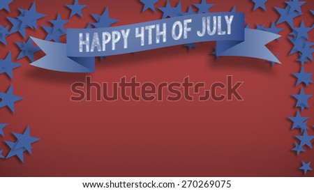 Fourth of July Background, USA themed composite