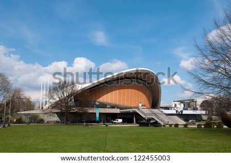 BERLIN, GERMANY - APRIL, 14: House of the Cultures of the World (Haus der Kulturen der Welt) in Berlin Germany, on April 14, 2012. It`s Germany's national centre for contemporary non-European art.