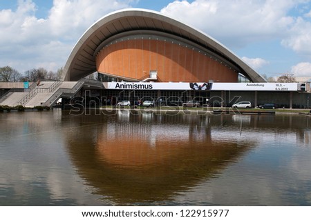 BERLIN, GERMANY - APRIL, 14: House of the Cultures of the World (Haus der Kulturen der Welt) in Berlin Germany, on April 14, 2012. It`s Germany\'s national centre for contemporary non-European art.
