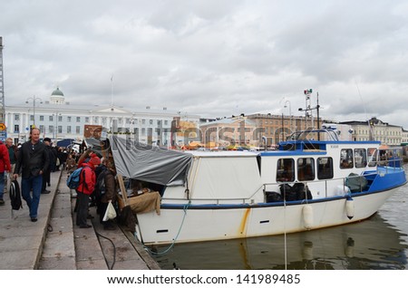 HELSINKI, FINLAND - OCTOBER 13: The Baltic Herring Fair on October 13, 2012 in Helsinki, Finland. Herring Fair having been held annually at the start of October since 1743.