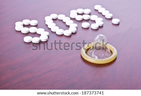 Condom and text SOS composed with pills as prevention of undesirable pregnancy