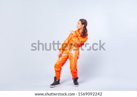 bright orange jumpsuit