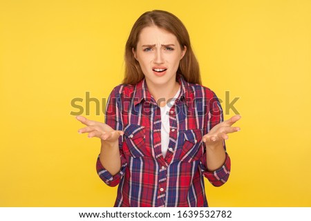 Similar – Image, Stock Photo What do you want me to do?
