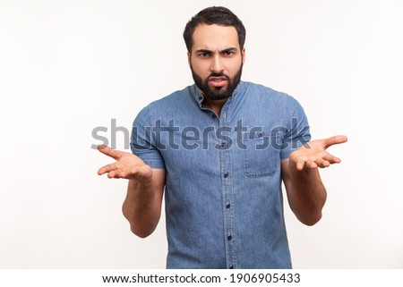 Similar – Image, Stock Photo What do you want me to do?