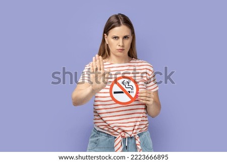 Similar – Image, Stock Photo non-smokers Non-smoker