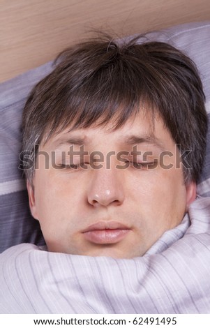 Portrait of sleeping man