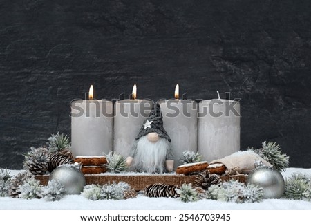 Similar – Image, Stock Photo star Advent on the outside