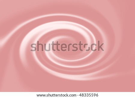 swirl of strawberry cream
