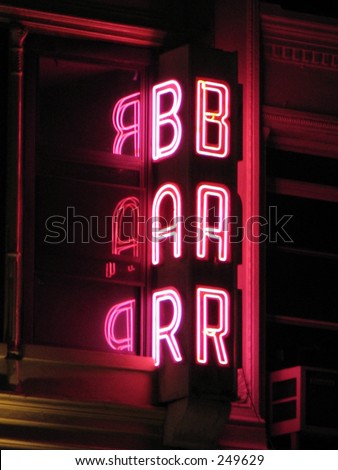 Neon bar sign