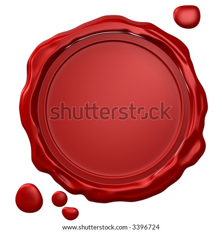 Wax Seal With Blank Field Stock Photo 3396724 : Shutterstock