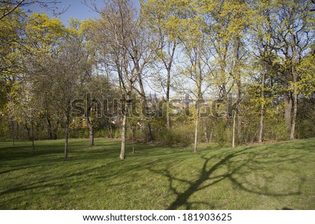 Spring Prague park, Strahov