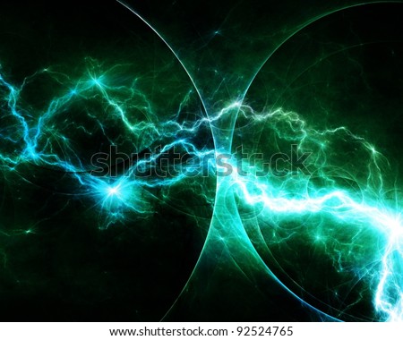 Teal Abstract Lightning Stock Photo 92524765 : Shutterstock