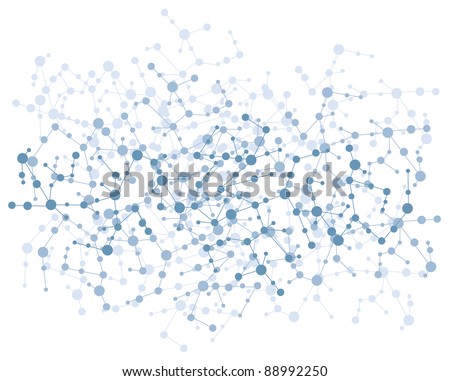 molecule connection background vector