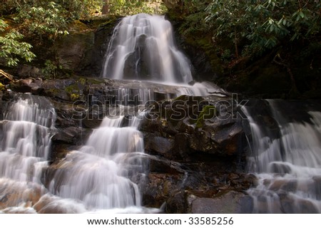 Springtime Laurel Falls, Great Smoky Mountains National Park Horizontal