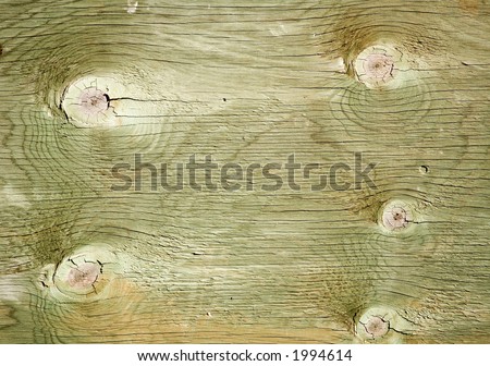 Photo of some green stained plywood with interesting grain and knots.