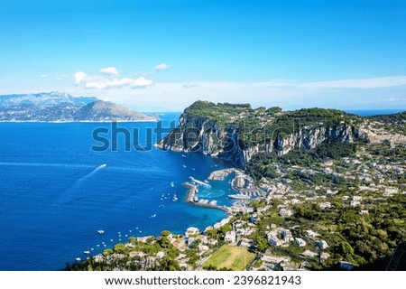 Similar – Image, Stock Photo The island of Capri in the fog