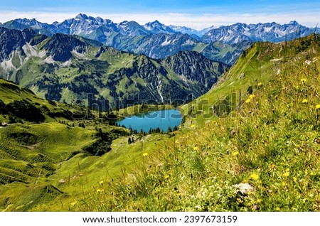 Similar – Image, Stock Photo Lake Seealpsee in the afternoon