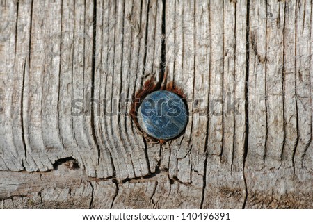 nail in wood