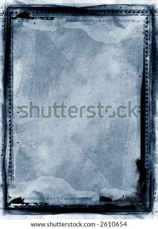 Computer designed grunge border and  aged textured paper background