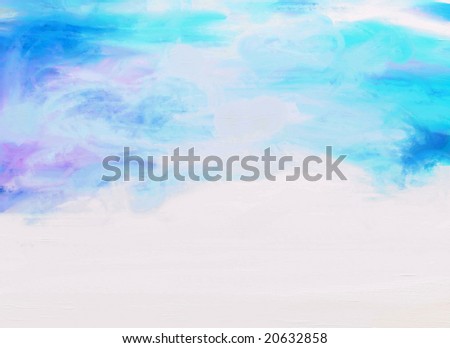 Abstract hand painted watercolor - Clouds. Nice background for your projects