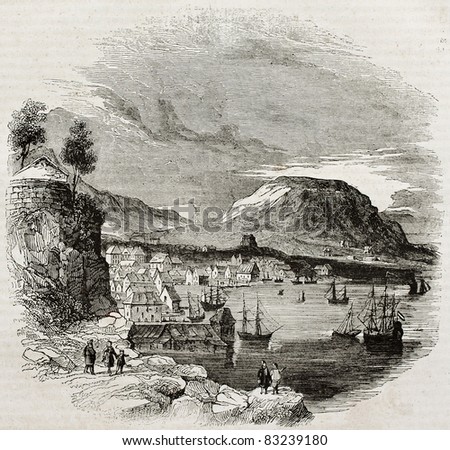 Bergen Old View, Norway. By Unidentified Author, Published On Magasin ...