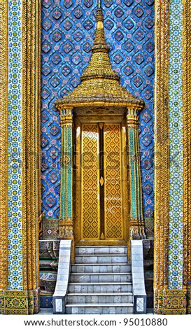 Doorway to Heaven. Door in Grand palace, Bangkok, Thailand