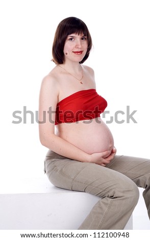 studio, pregnancy, women