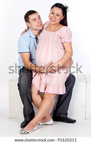 family, happiness, pregnancy, love, white, woman, heart