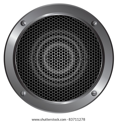 Detailed Speaker Icon Stock Vector Illustration 83711278 : Shutterstock