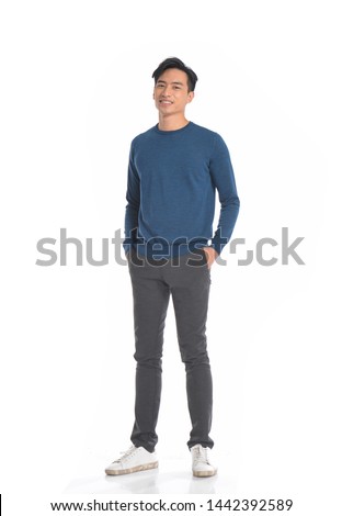 Similar – Image, Stock Photo Stylish attractive guy with dreadlocks is recording a song in the studio. A young singer in black studio headphones stands in front of a microphone in the blurred background. Low key lighting.