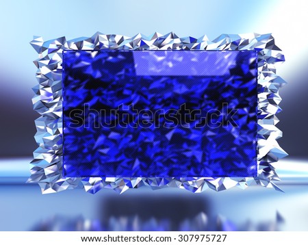 Diamond background. Glass background for your text, well suited for page jewelry, glass and jewelry production