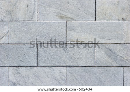 Closeup of large granite blocks.