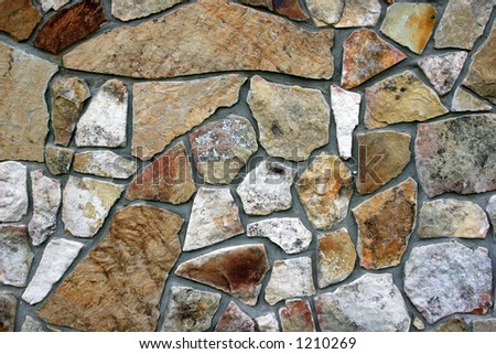 Closeup of rock wall.