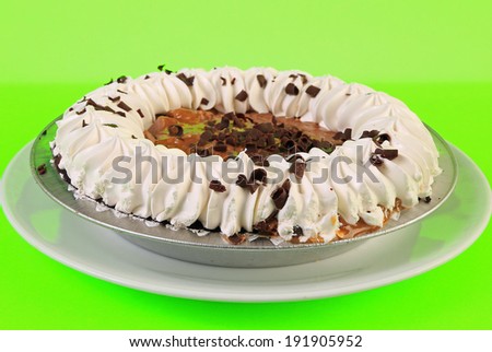 Frozen Chocolate Pie with nuts (also called \