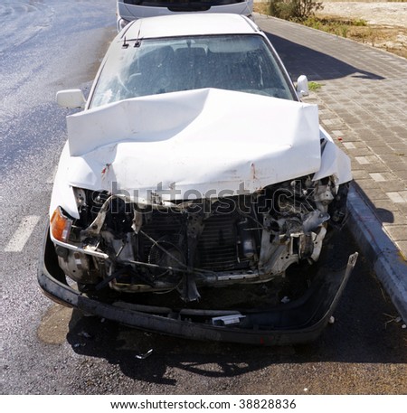 Damaged car