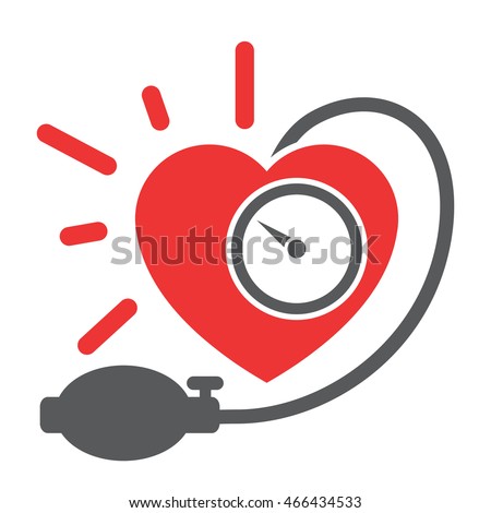 Arterial Blood Pressure Checking Concept Stock Vector 466434533 ...