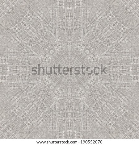 Seamless background, fabric, grey linen canvas with abstract pattern