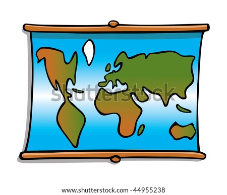 Cartoon Vector Illustration World Map - 44955238 : Shutterstock