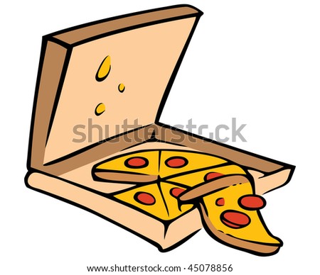 Cartoon Vector Illustration Pizza Box - 45078856 : Shutterstock