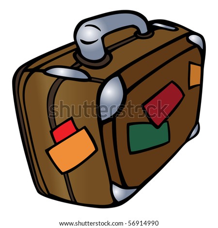 Cartoon Vector Illustration Suitcase - 56914990 : Shutterstock